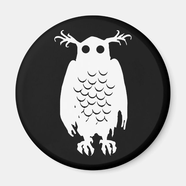 Spooky Uggla Magnet (Framsidan)