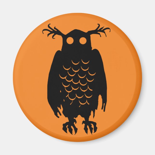 Spooky Uggla Magnet (Framsidan)