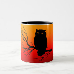 Spooky Uggla Två-Tonad Mugg