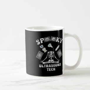 Spooky Ultrasound Tech Skeleton Halloween Costume Kaffemugg