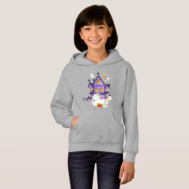 Spooky Unicorn T Shirt (Hel framsida)