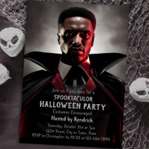 Spooky Vampire Dracula Halloween Costume Party