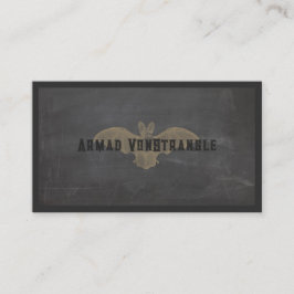 Spooky Vampire Fladdermus Halloween Affärskort Visitkort