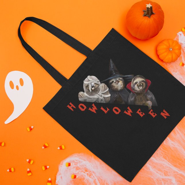 Spooky Vampire Witch Zombie Sloth Happy halloween Tygkasse (Skapare uppladdad)