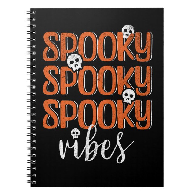 Spooky vibes anteckningsbok (Framsidan)