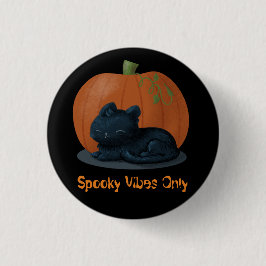Spooky Vibes Cat Halloween Knapp