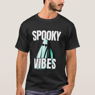 Spooky Vibes Cute Ghost i Sunglasses Funny Hallow T Shirt