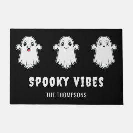 Spooky Vibes Cute Tecknad Spöken Black Halloween