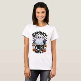 spooky vibes endast halloween dag t shirt