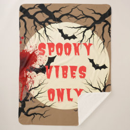 Spooky Vibes Endast Halloween Fladdermus och Blood