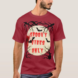 Spooky Vibes Endast Halloween Fladdermus och Blood T Shirt