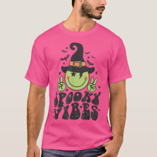 Spooky Vibes Funny Witch Groovy Halloween Trick el T Shirt