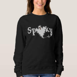 Spooky Vibes Ghost Halloween Typography T Shirt