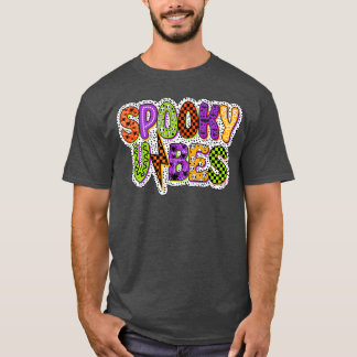 Spooky Vibes Halloween-familjen T Shirt