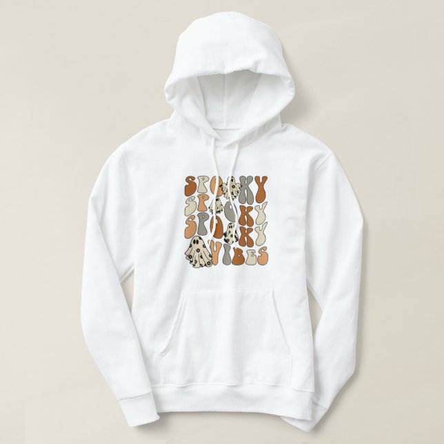 Spooky Vibes Halloween Hoodie (Design framsida)
