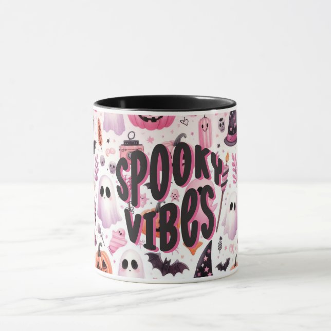 Spooky Vibes Halloween Mugg (Center)