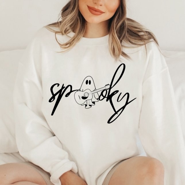 Spooky Vibes Halloween sweatshirt, ghost T Shirt (SPOOKY)