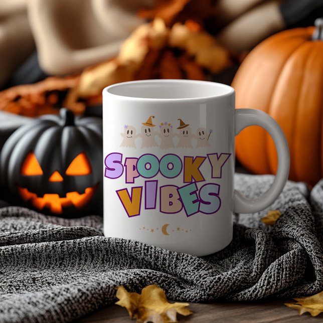 Spooky vibes kaffe mugg (Skapare uppladdad)
