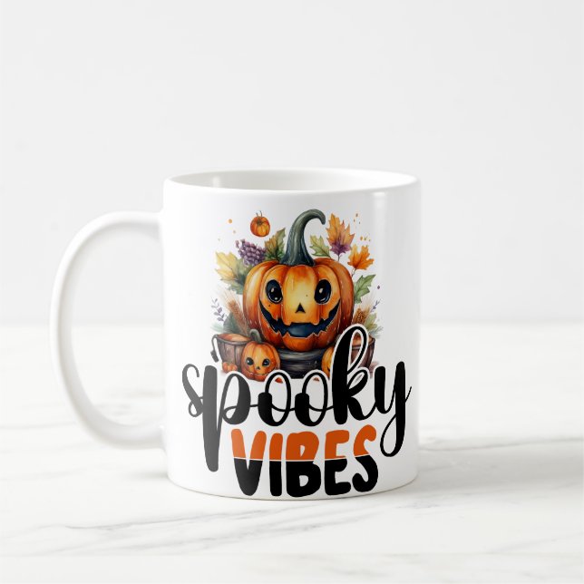 Spooky vibes kaffemugg (Vänster)