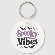 Spooky Vibes Keychain - Kawaii Halloween