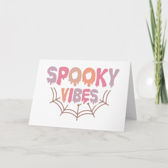 Spooky Vibes Kort (Framsida)