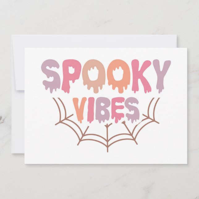 Spooky Vibes Kort (Framsida)