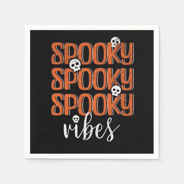 Spooky vibes pappersservett (Framsidan)