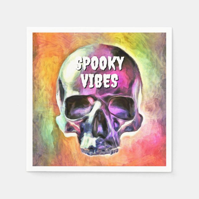 Spooky Vibes. Pappersservett (Framsidan)