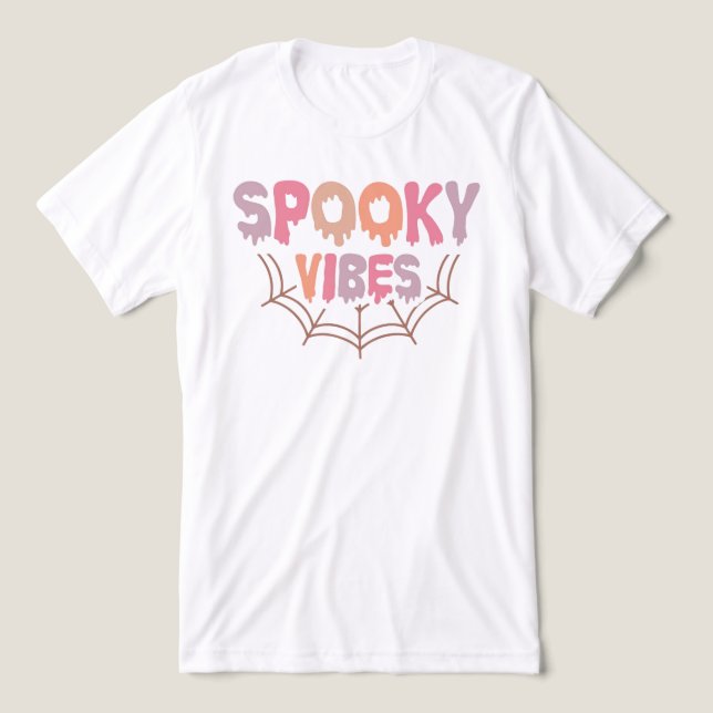Spooky Vibes T Shirt (Design Framsida)