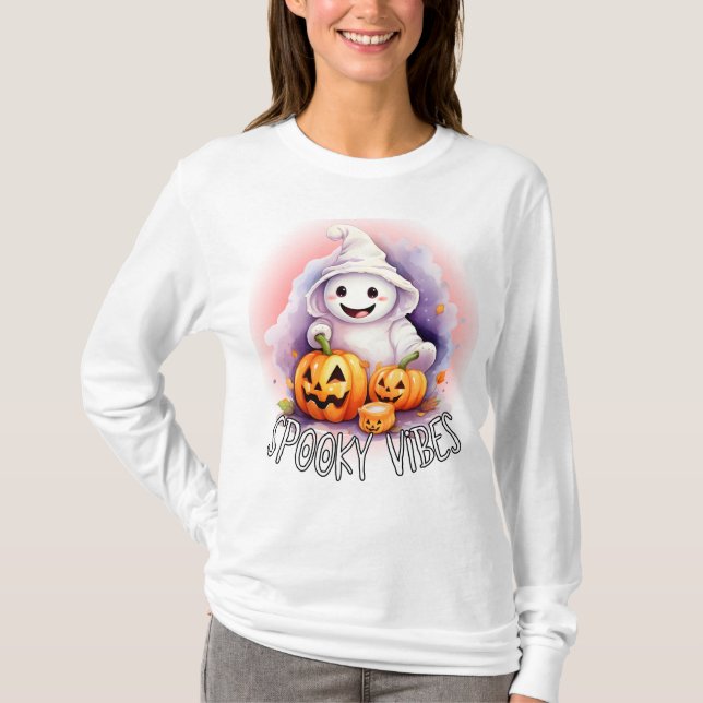 Spooky vibes t shirt (Framsida)