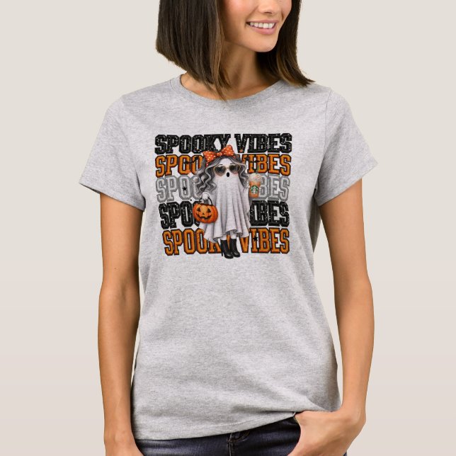 Spooky Vibes T Shirt (Framsida)