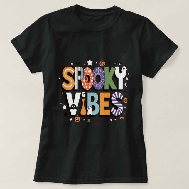 Spooky vibes t shirt (Design framsida)