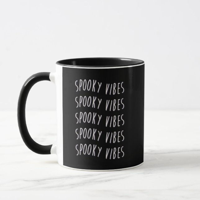 spooky vibes typography mugg (Vänster)