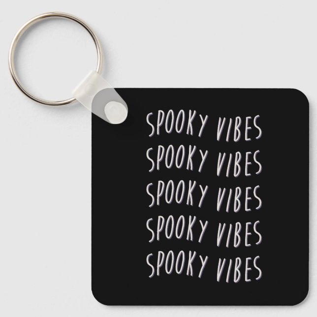 spooky vibes typography nyckelring (Framsida)