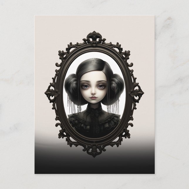 Spooky Victorian Gothic Vykort (Framsida)