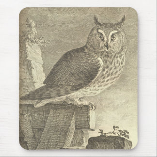Spooky Vintage Halloween Long Eared Uggla Mousepad Musmatta