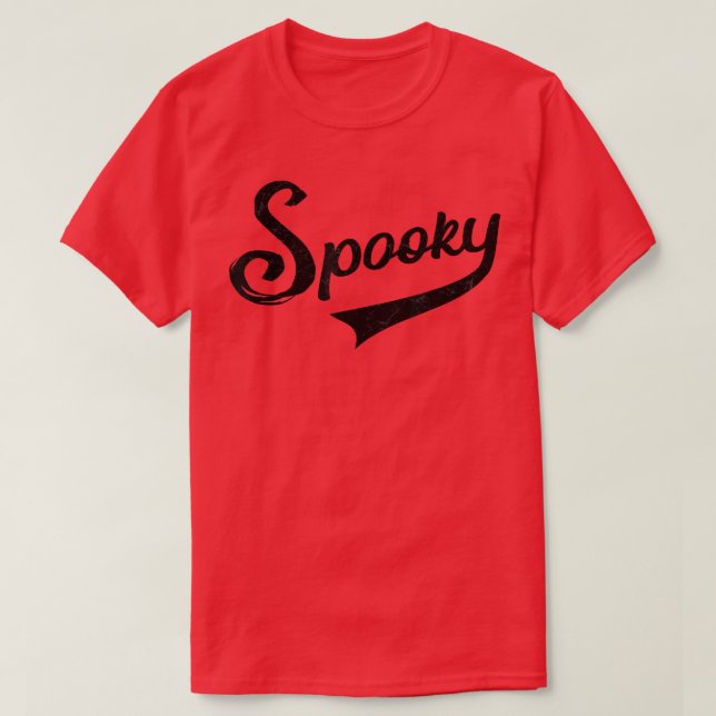 Spooky Vintage Halloween  T Shirt (Design framsida)