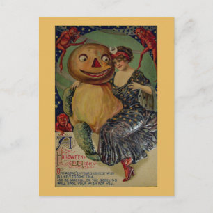 Spooky Vintage Halloween Vykort