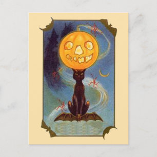 Spooky Vintage Halloween-vykort Vykort