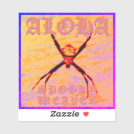 Spooky Weaver (gult), Flexible Photo Klistermärken