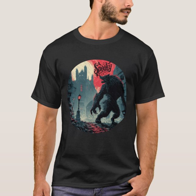 Spooky Werevarg T Shirt (Framsida)