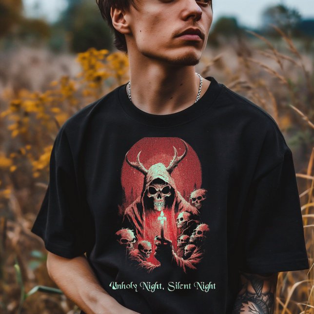 Spooky Winter Horror Djävulen Occult T Shirt (Skapare uppladdad)