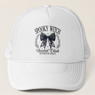 Spooky Witch Social Klubb Halloween Coquette Bow Keps