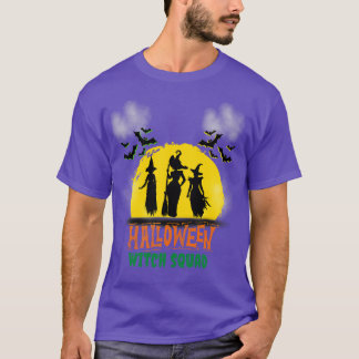 Spooky Witch Squad Halloween Matching Funny T Shirt