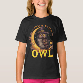 Spooky Witch Uggla Graphic Perfekt för Halloween-R T Shirt