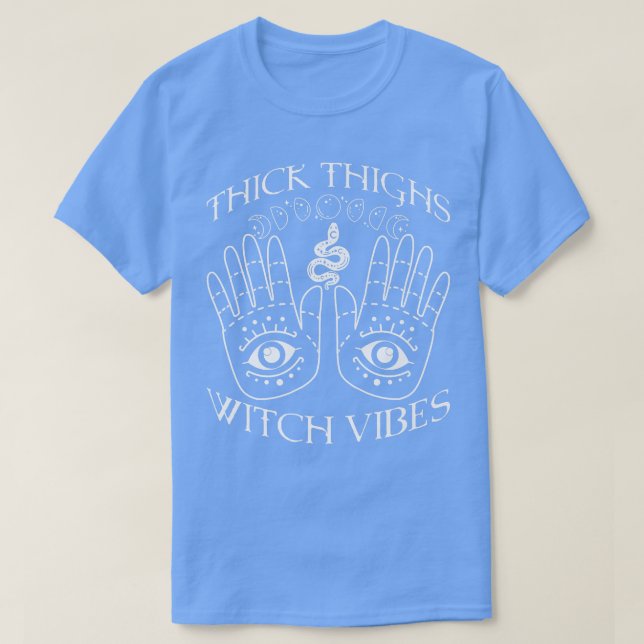 Spooky Witchcraft Crescent Måne Blackcraft Halltoy T Shirt (Design framsida)