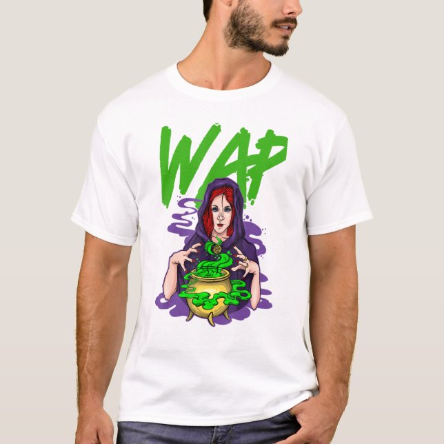 Spooky Witches And Potions Wap Costume For Hallowe T Shirt (Framsida)