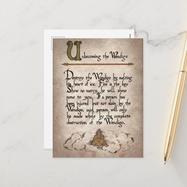 spooky witches-stavning Halloween Helg Vykort (Fram/Back In Situ)