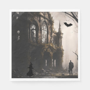 Spooky Witching Hour Halloween fest Pappersservett
