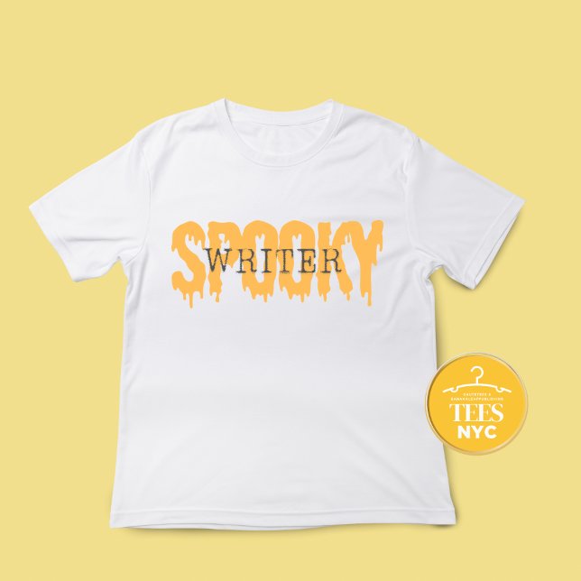 Spooky Writer Author Halloween T-shirt (Skapare uppladdad)